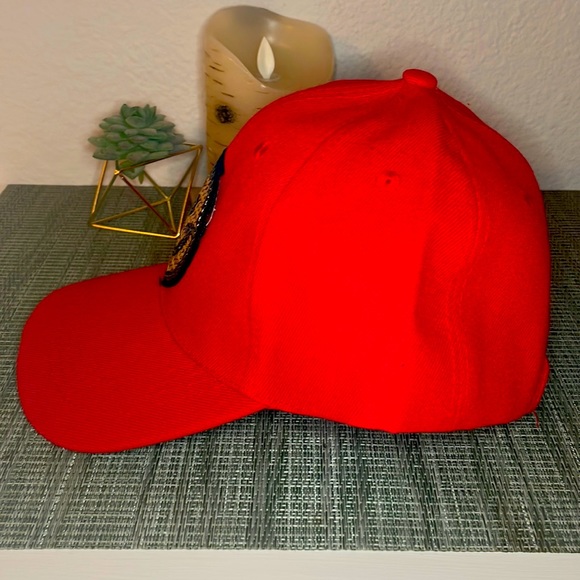 #46 Red Smile Emoji Baseball Cap 😀 - Picture 6 of 14